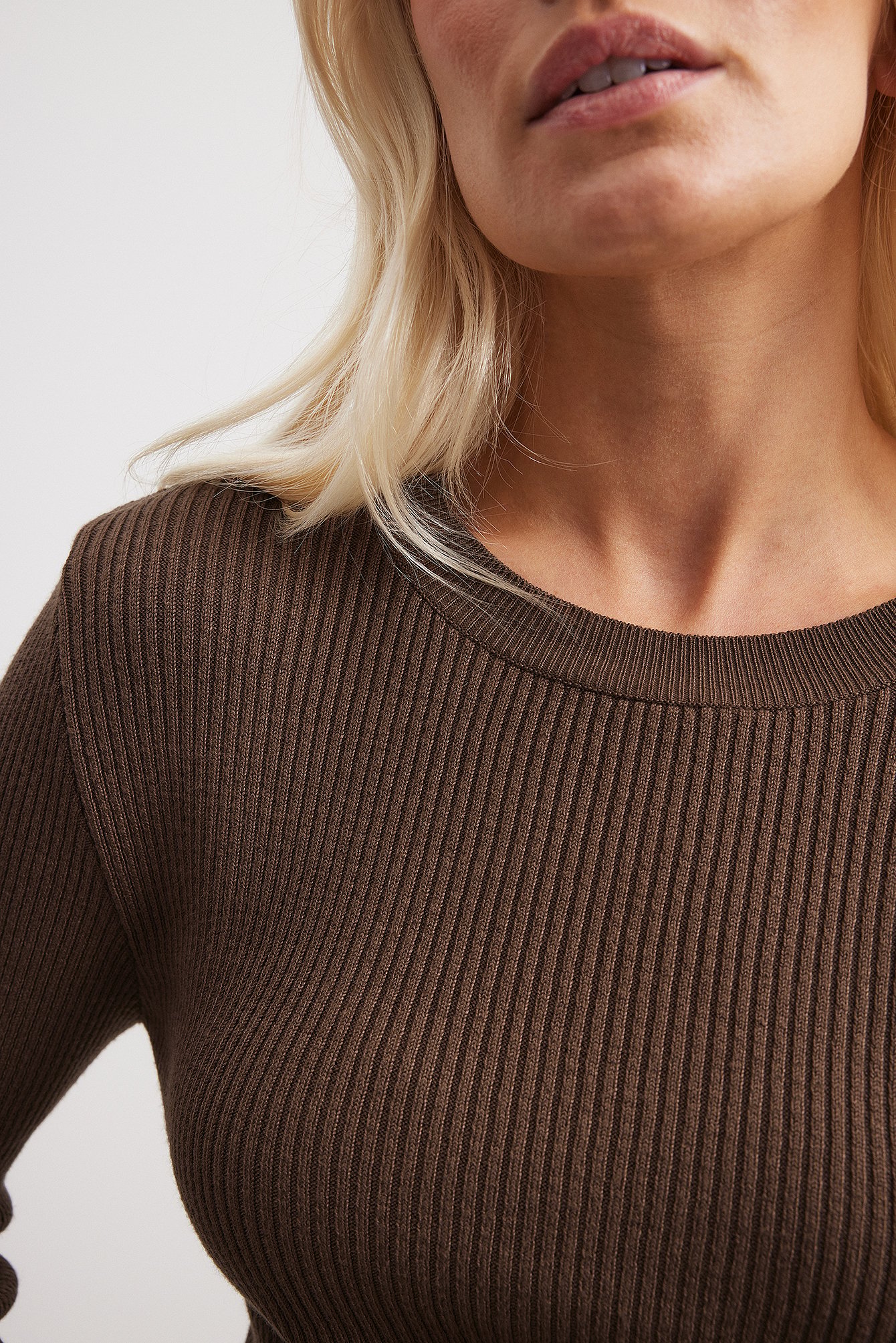 Gerippter Pullover
