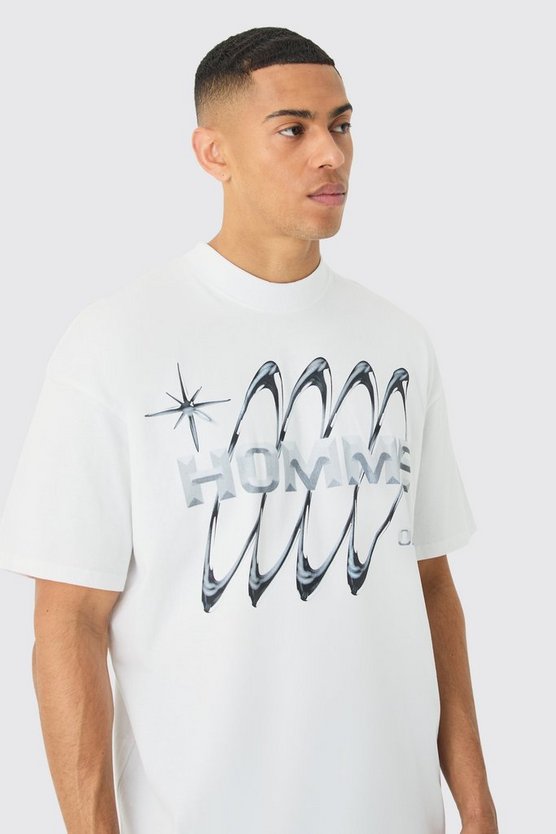 Oversize T-Shirt mit Official Print