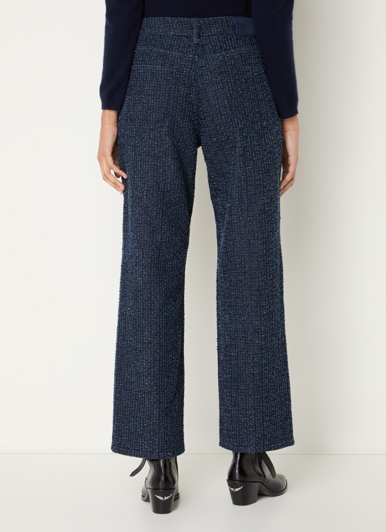 Jean Denham Ima taille haute à jambes larges avec texture