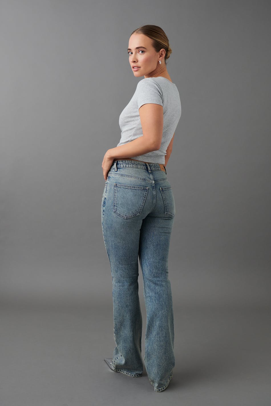 Full length flare jeans