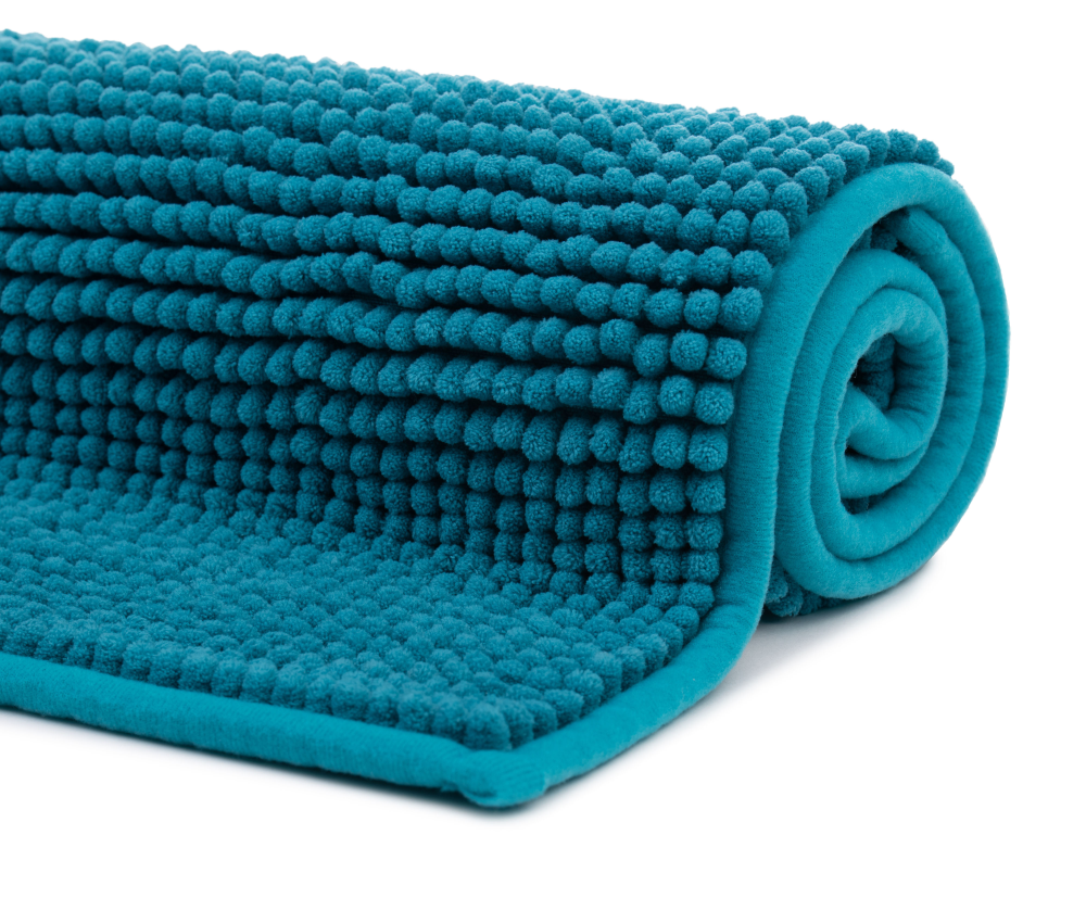 Duschvorlage Chenille petrol