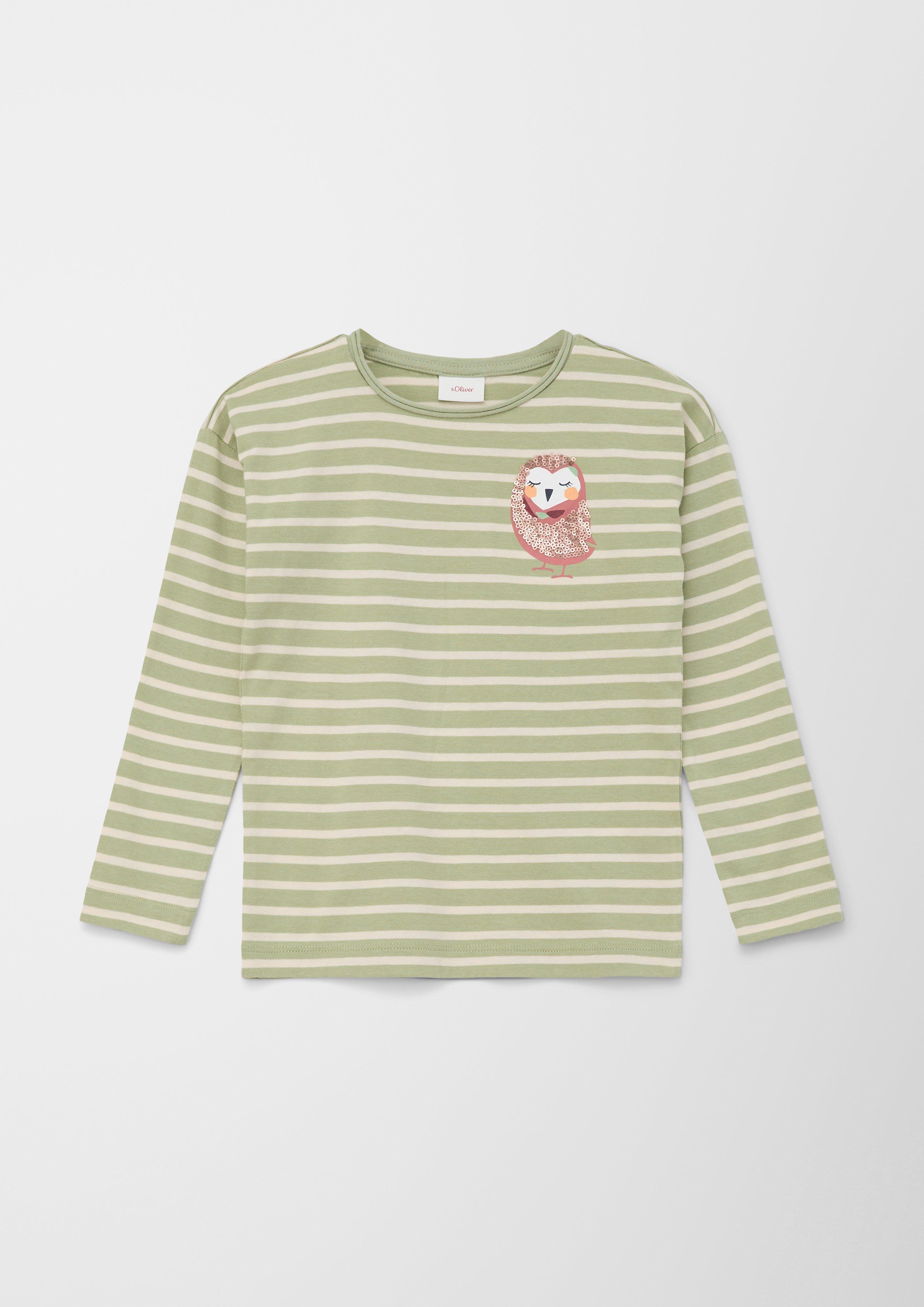 Langarmshirt mit niedlichem Eulen-Print  2119704-73G3