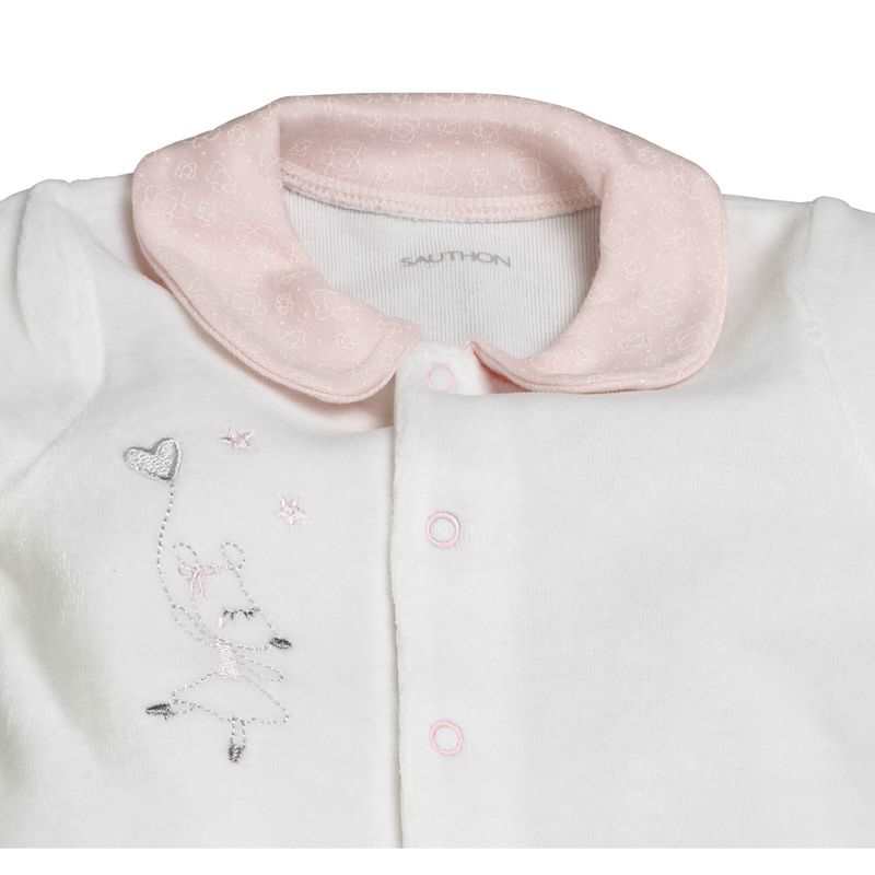 Pyjama velours col claudine Lilibelle
