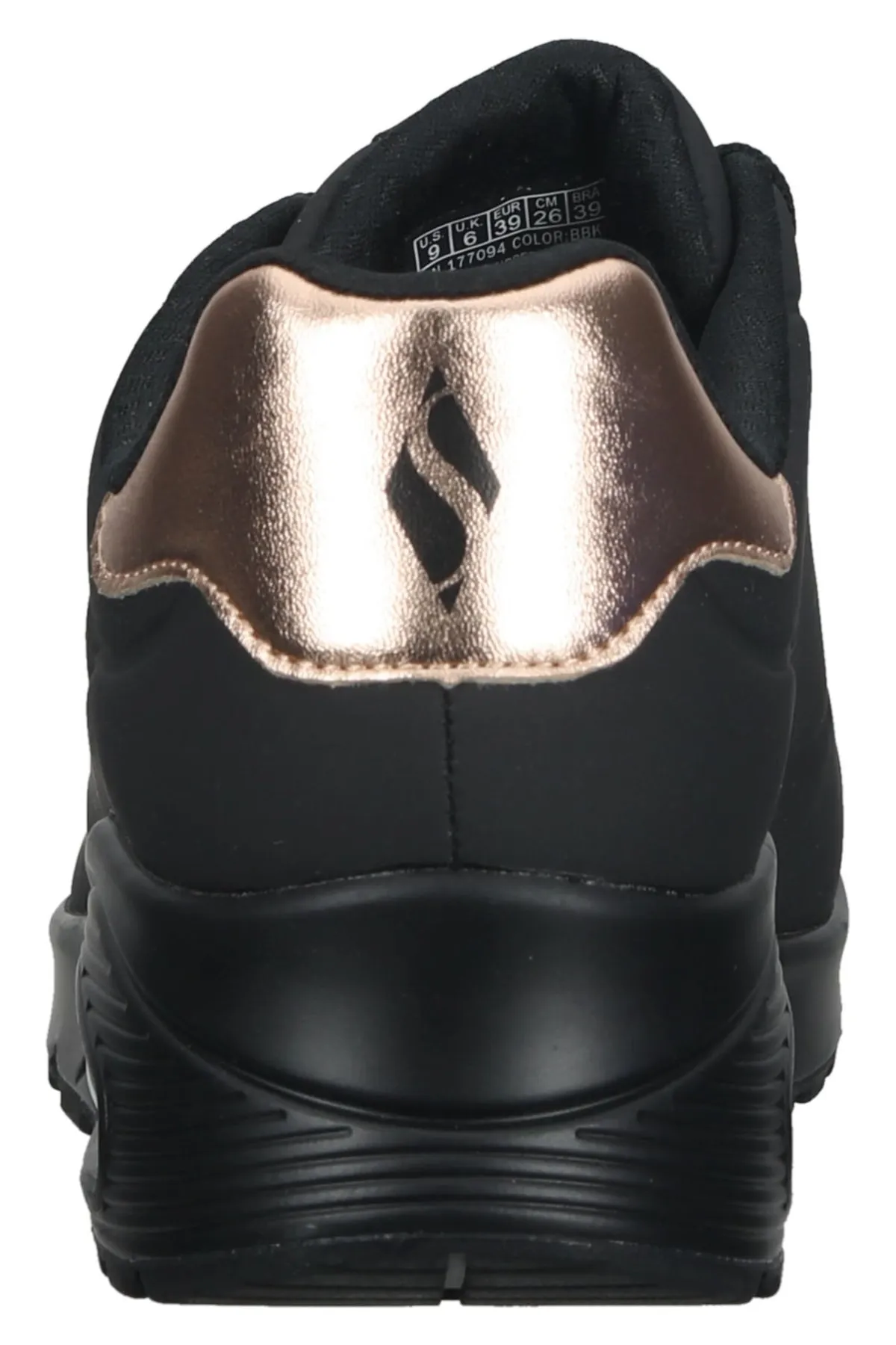 SKECHERS  Sneaker - Schwarz - Flacher Absatz