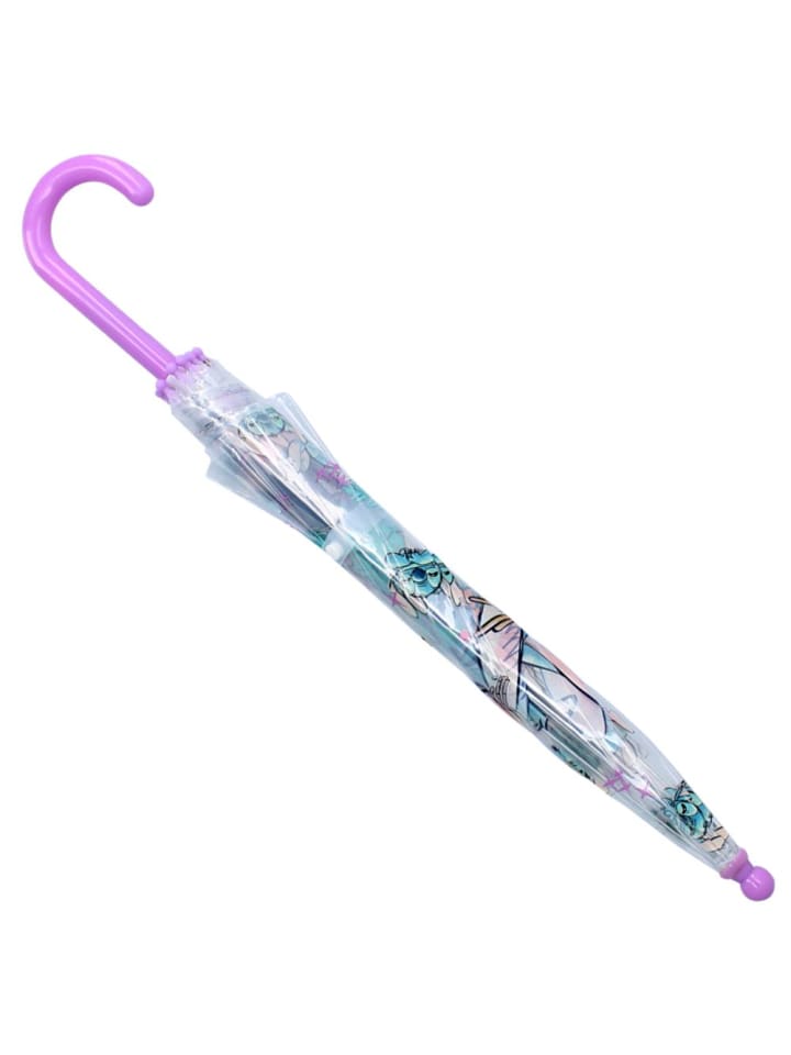 Disney Stockschirm | lila & transparent | Disney Stitch | Kinder Regenschirm günstig kaufen onesize