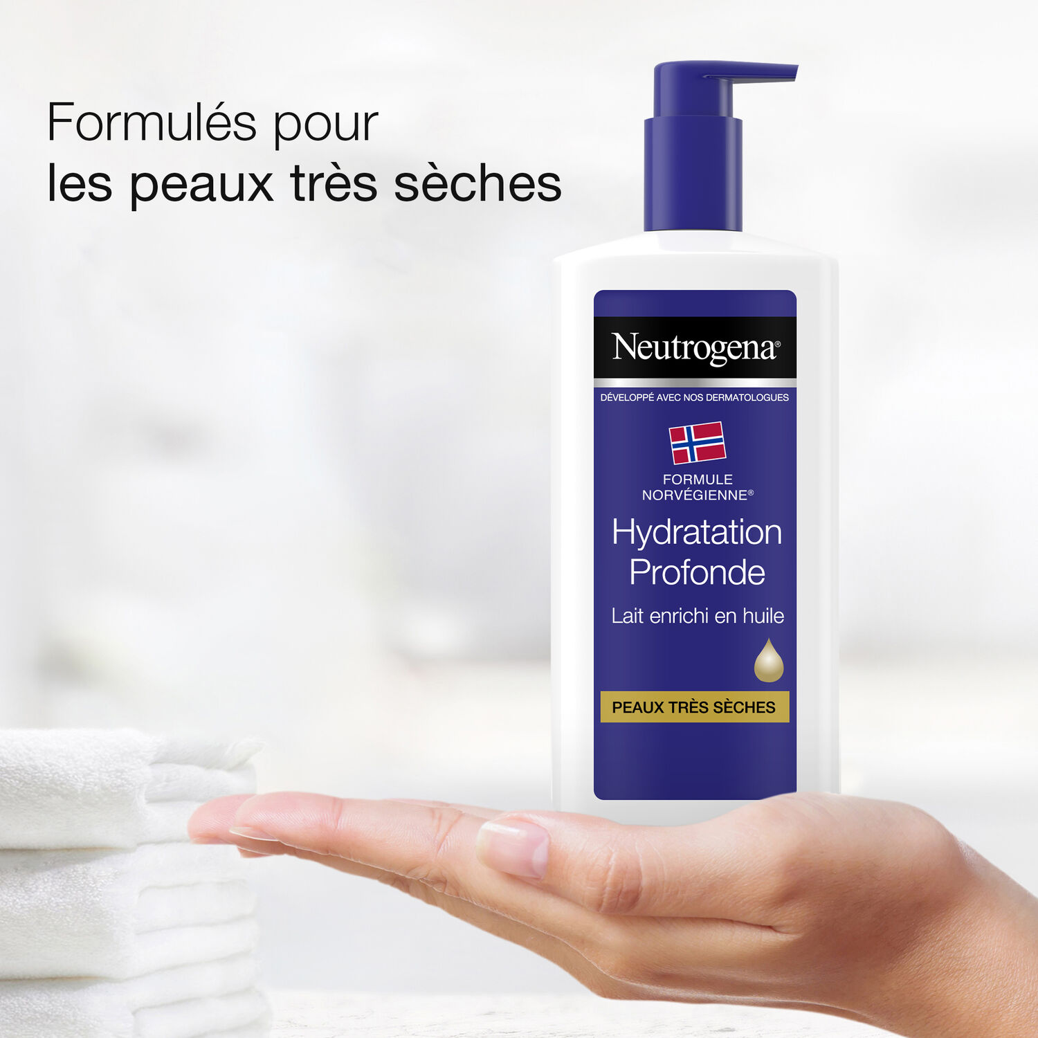 Neutrogena Lait corps NEUTROGENA® Hydratation Profonde Lait enrichi en huile 400ml
