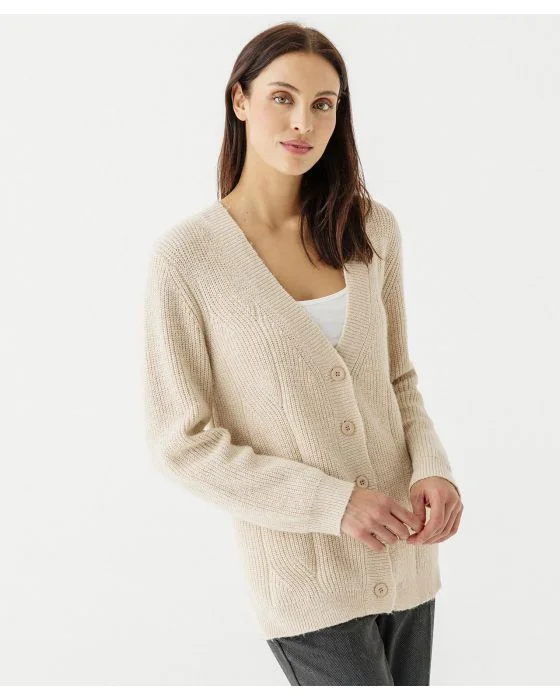 Gilet mélange alpaga