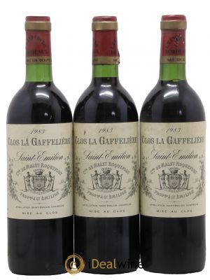 Clos la Gaffelière  1983 - Lot de 3 Bouteilles