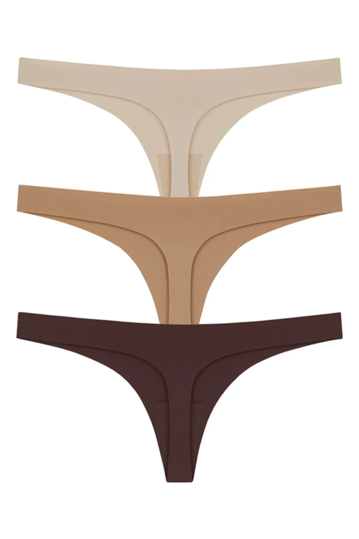 Cottonhill  Lasergeschnittene Damen-Tangas im 3er-Pack
