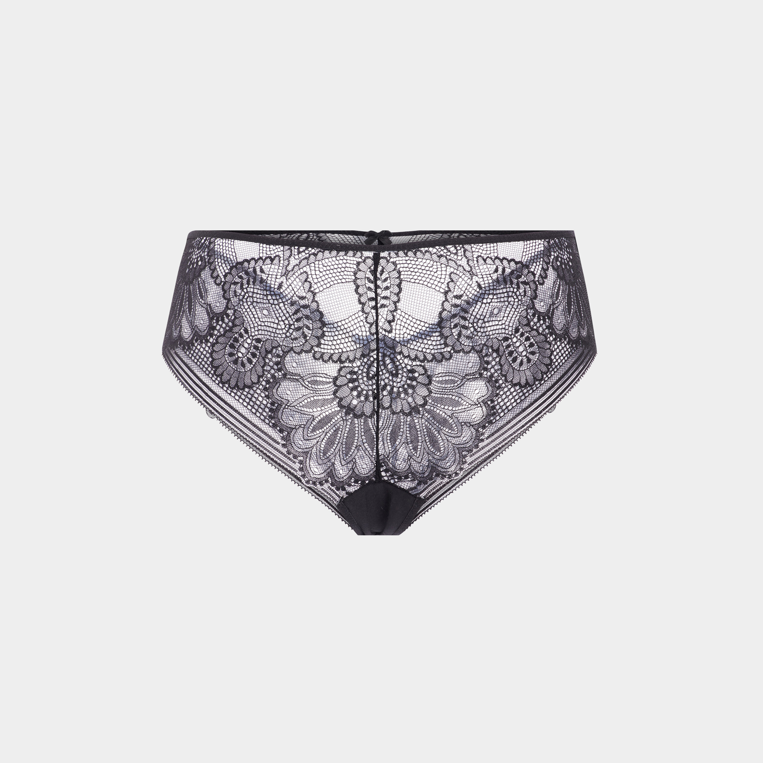 Shorty en dentelle noir femme | La Halle