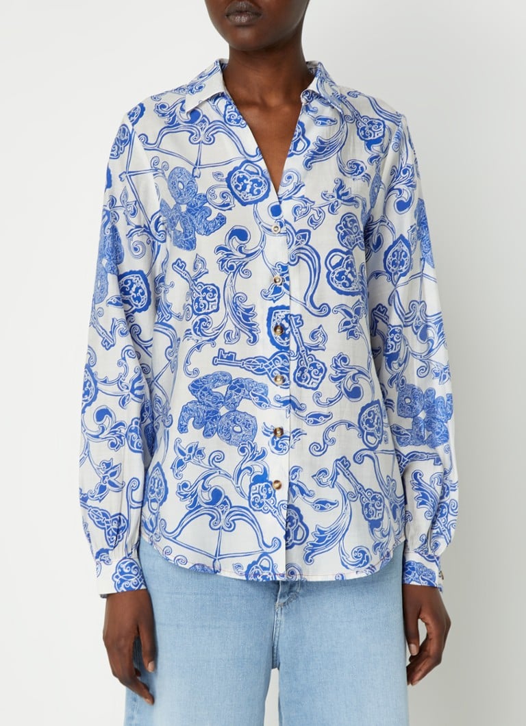 Never Fully Dressed Miley blouse made of lyocell with print