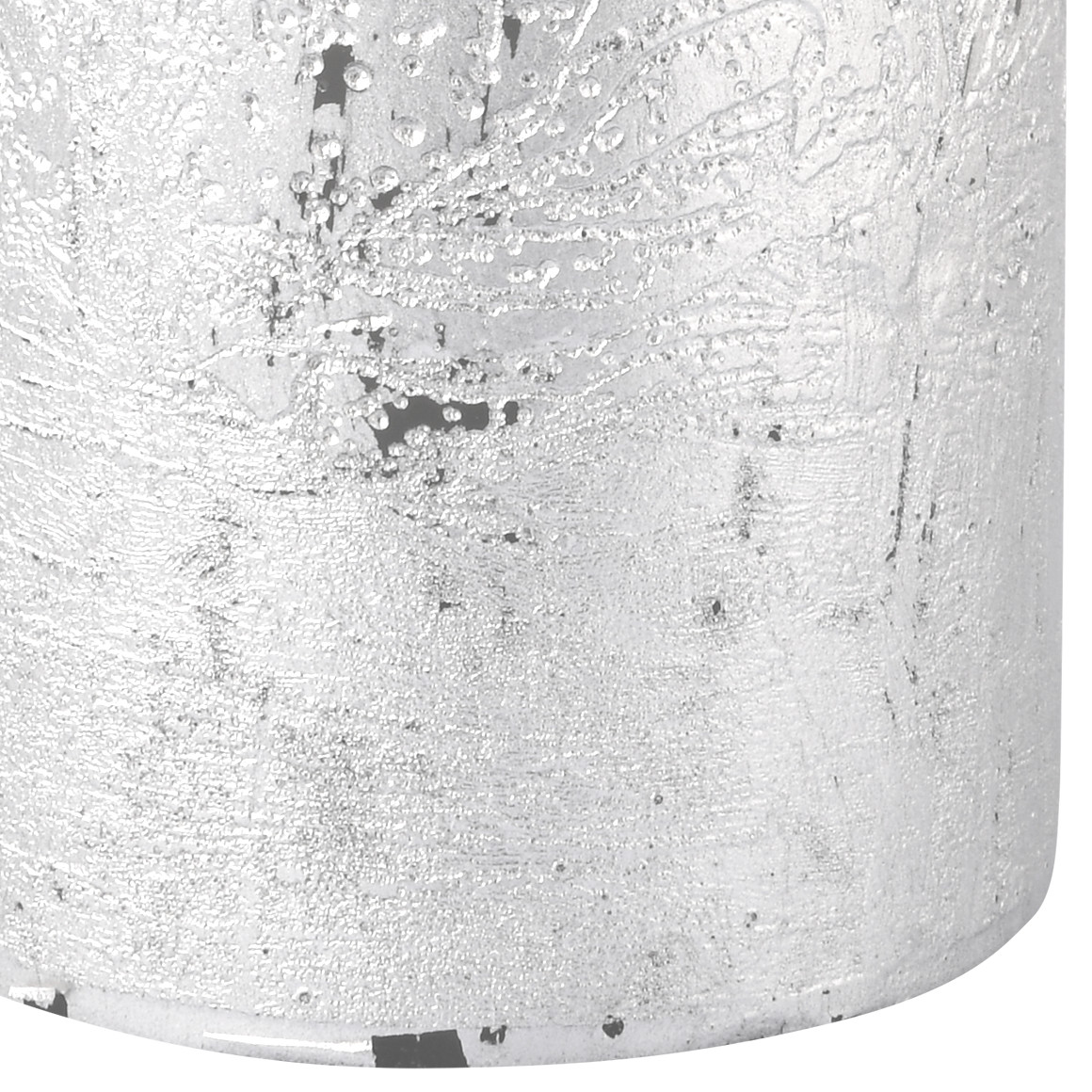 2 kleine Kerzen im Metallic-Look