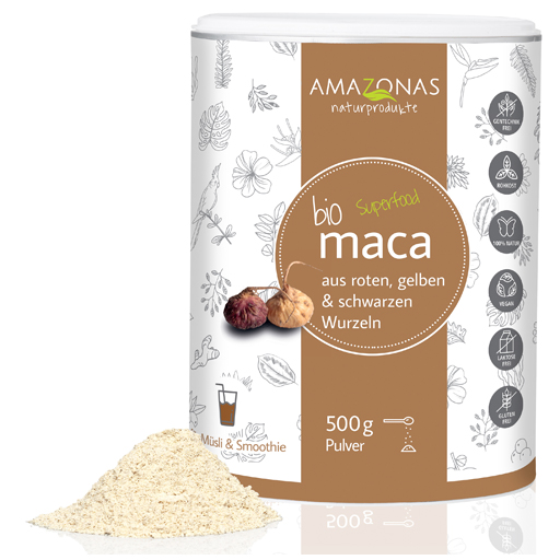 MACA 100% pur Bio Pulver  500 g  Pulver