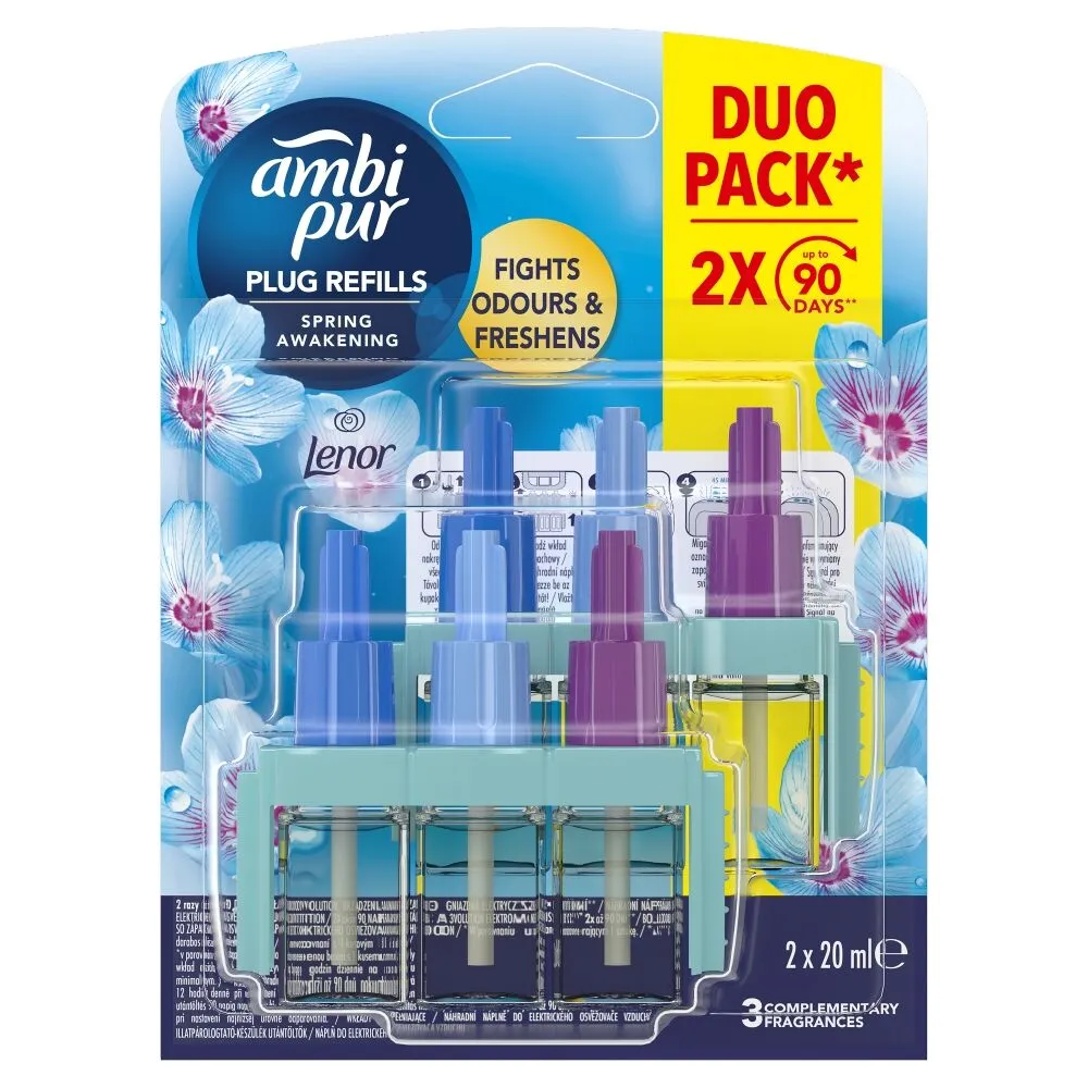 Ambi Pur Αρωματικό Χώρου 3Vol Spring Duo Refill 2 X