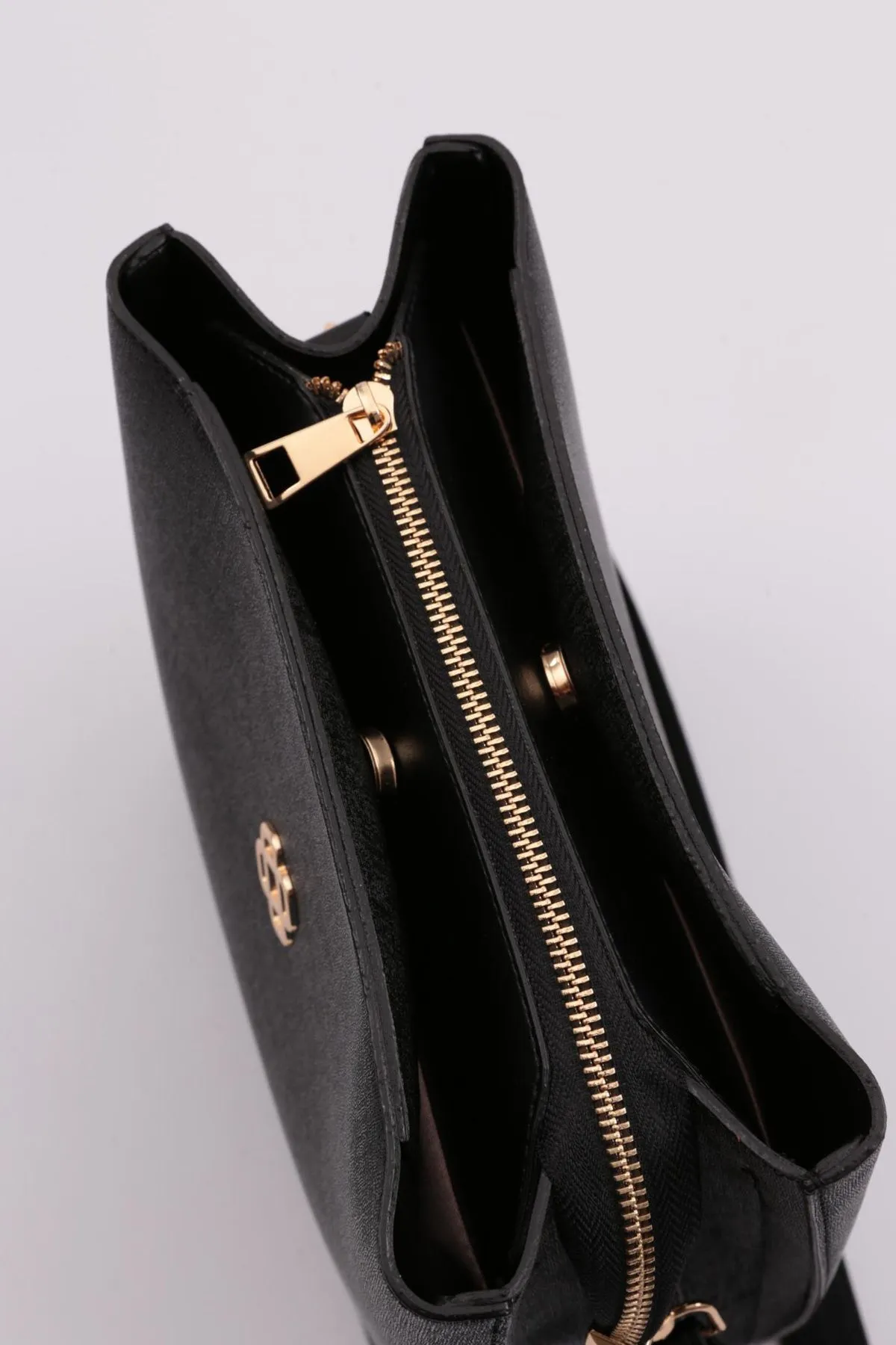 DGN  Schwarze Schulter- und Handtasche Column 520 für Damen