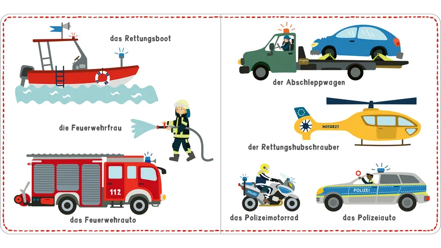 Mein kunterbuntes Wörterbuch – Fahrzeuge