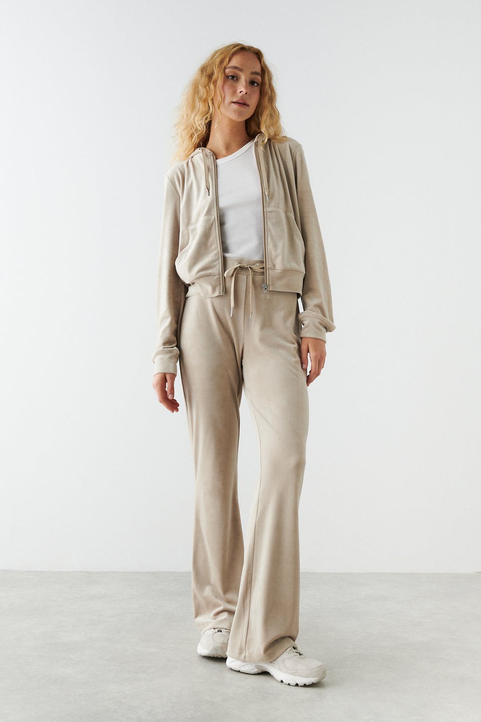 Velour trousers