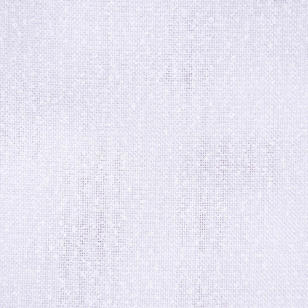 Meterware Gardinenstoff Stores feine Bouclé-Struktur mit Bleiband weiß 1,80m, SCHÖNER LEBEN., leicht perforiert, Kunstfaser, made in Germany, mit Bleiband, pflegeleicht