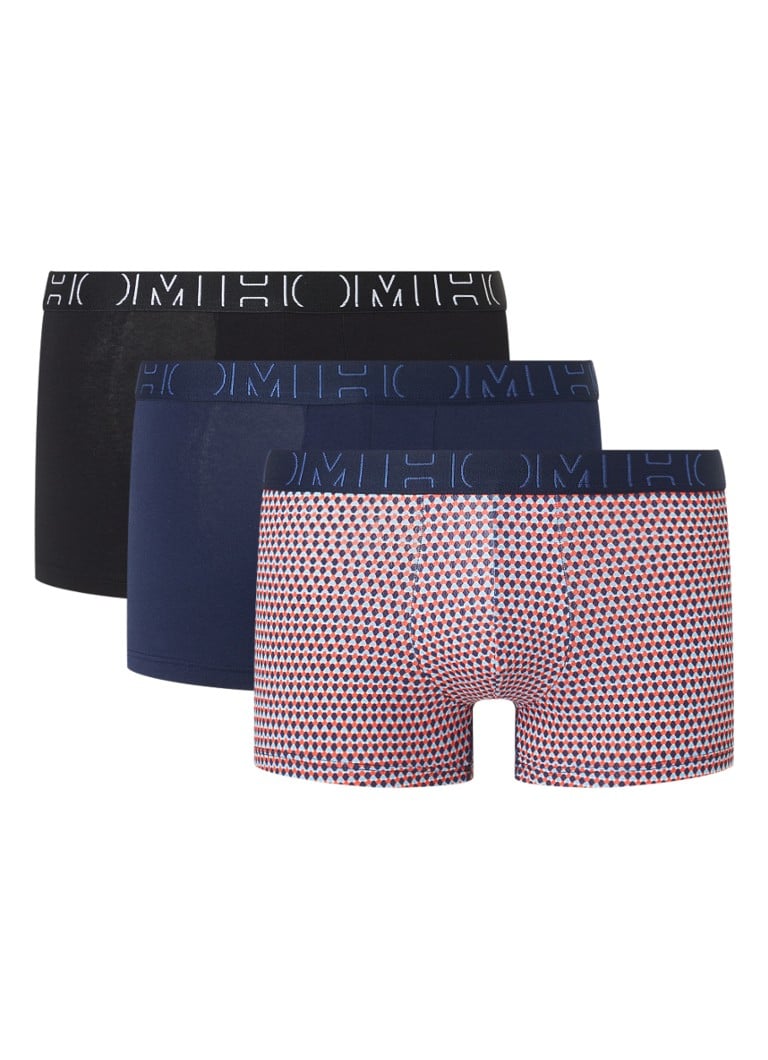 Hom Giangi boxer shorts with logo waistband in a 3-pack