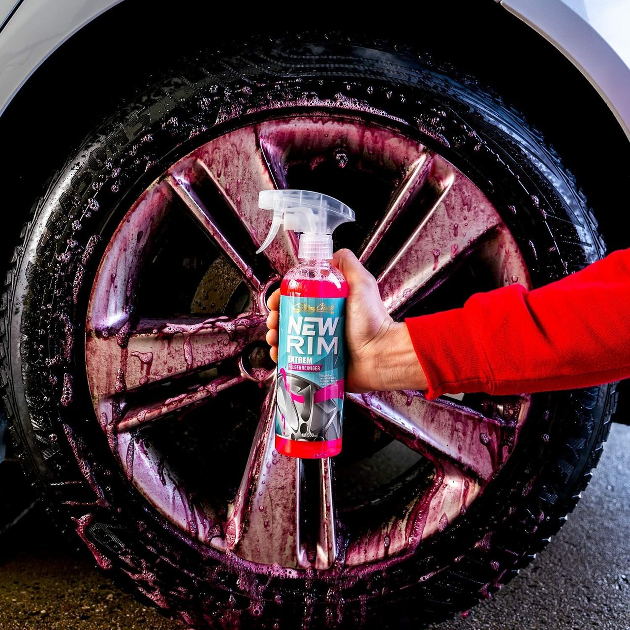 ShinyChiefs NEWRIM EXTREM - Felgenreiniger Sprühflasche pH-neutral mit extremer Lösekraft 500ml
