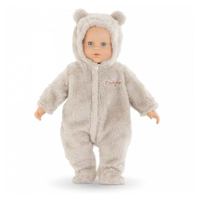 Combinaison pilote ourson pour poupon 42cm