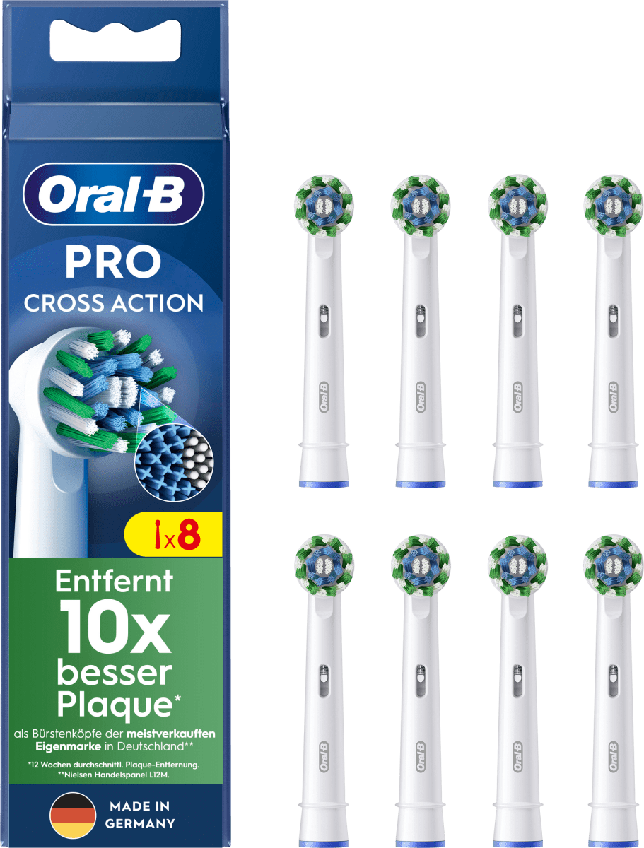 Aufsteckbürsten PRO CrossAction, 8 St