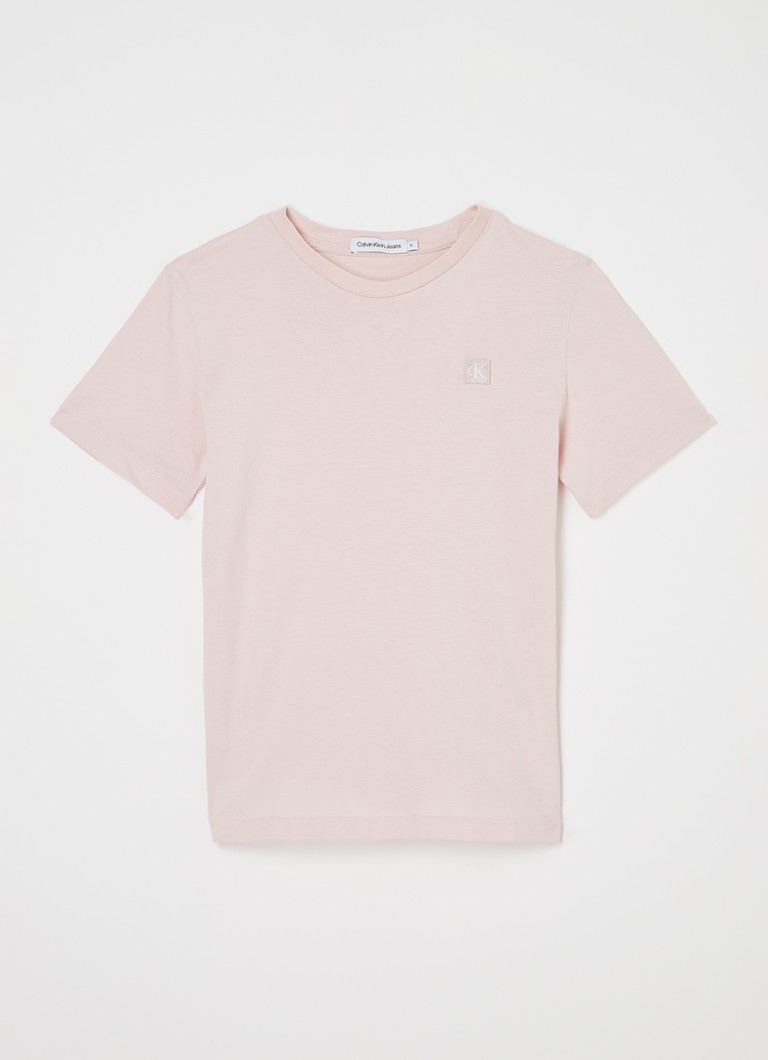 Tricou Calvin Klein cu logo brodat