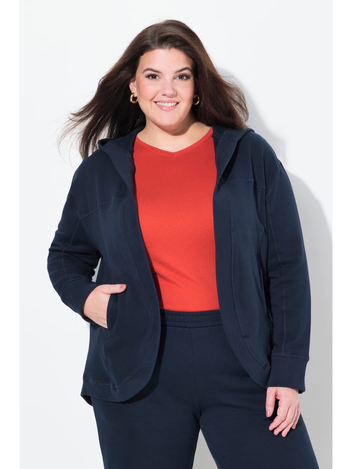 Ulla Popken Sweatjacke in marine günstig kaufen