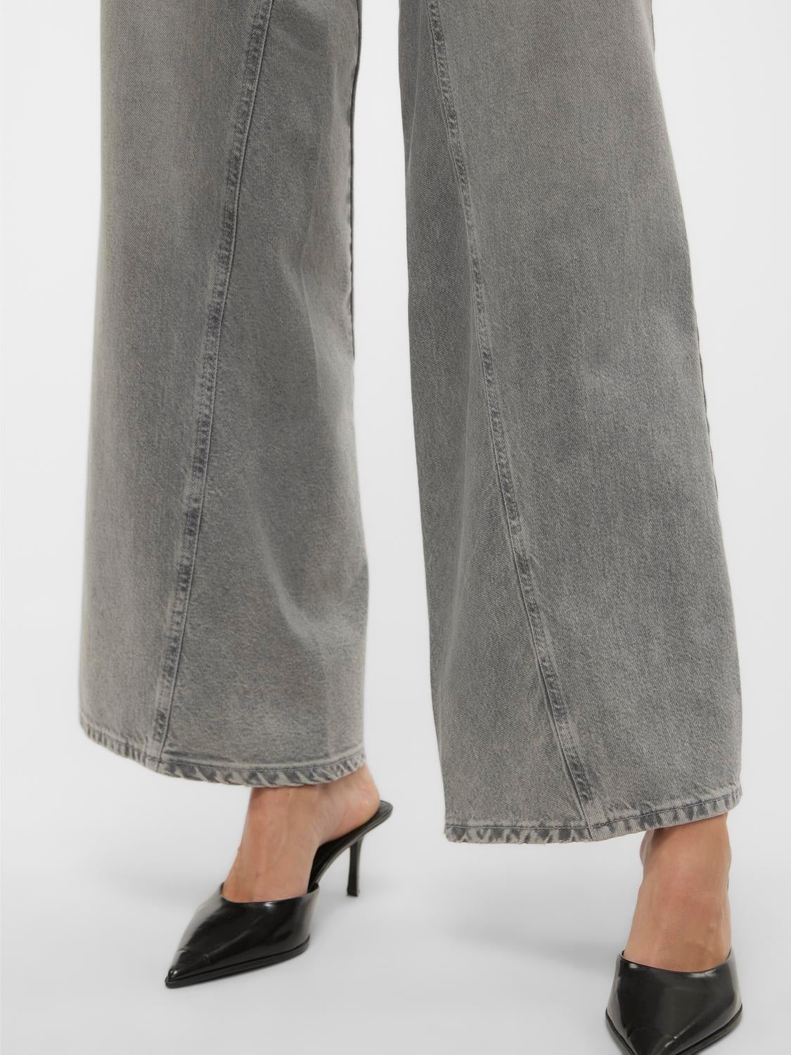 VMRAIL Mid Rise Weit geschnitten Jeans