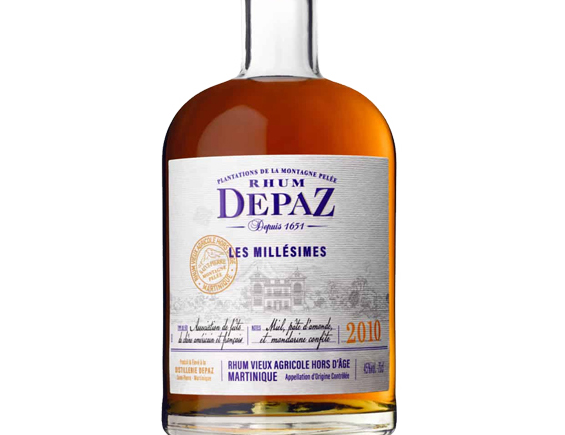 Rhum Depaz Millésime 2010 Avec étui