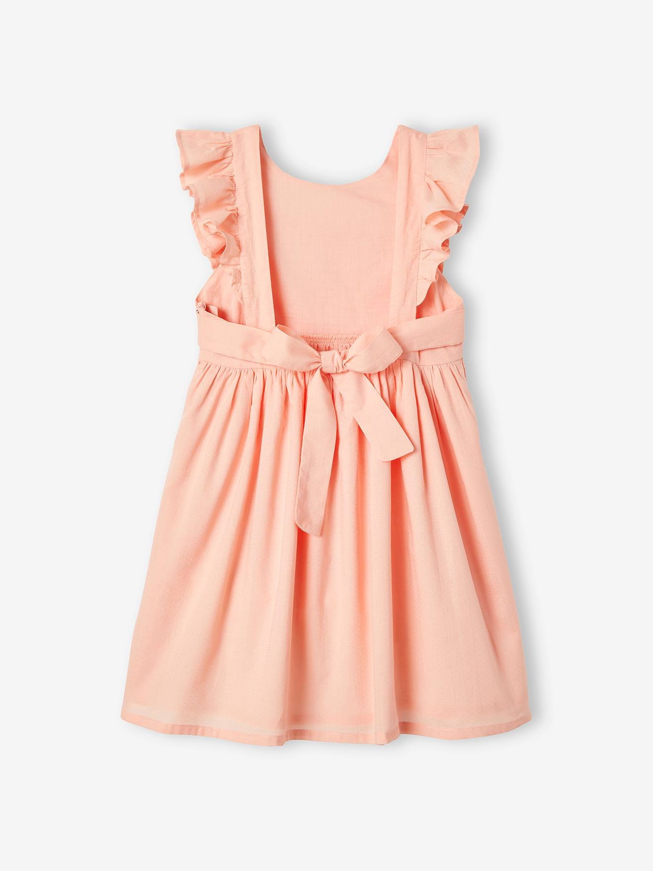 Vertbaudet Festliches Mädchen Kleid - koralle