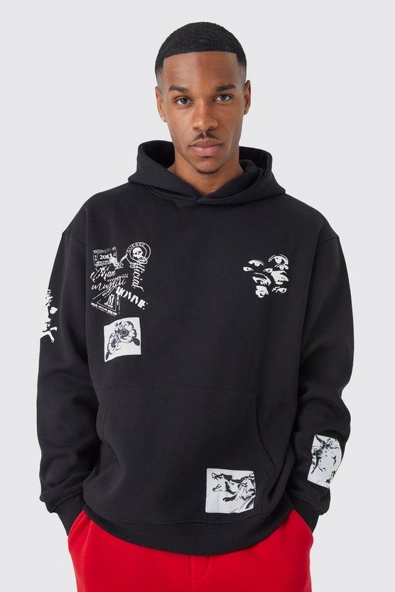 Oversize Hoodie mit Print