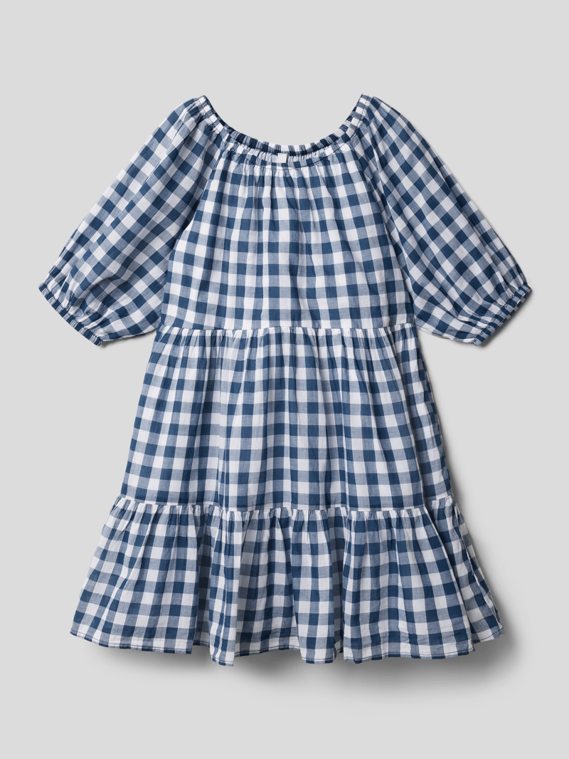 Kleid mit Vichy-Karo Muster 'SORETA' in marineblau