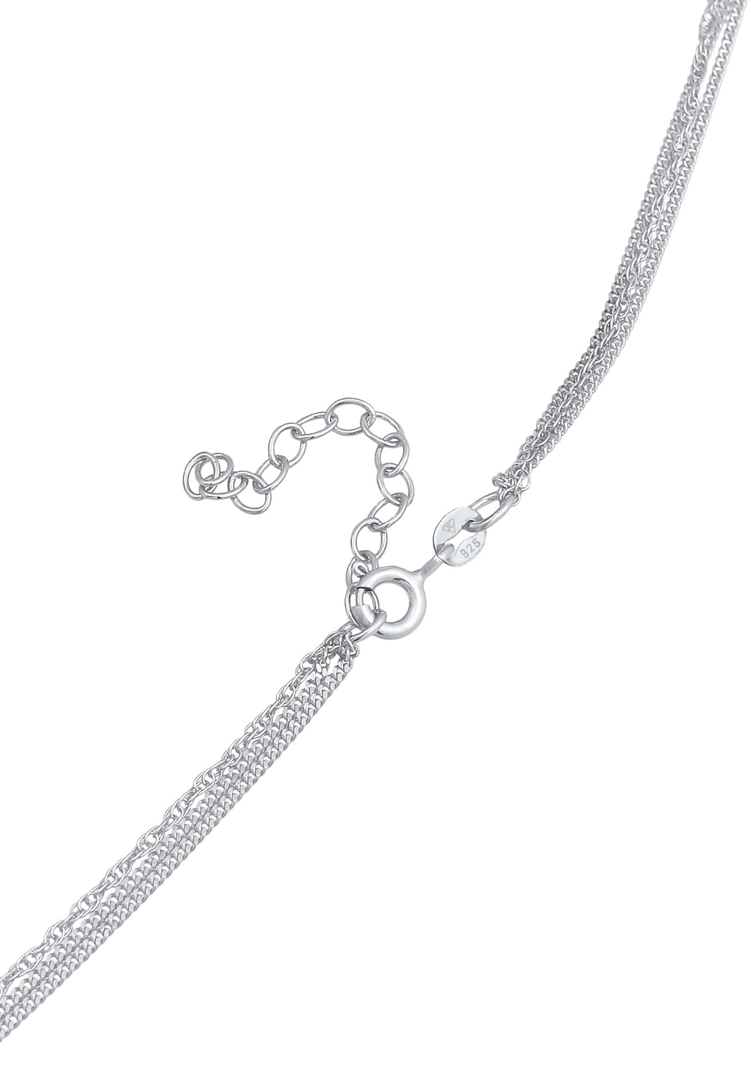Ženski privjesak Elli Layer Circle Twisted Timeless Trend Blogger od 925 sterling srebra