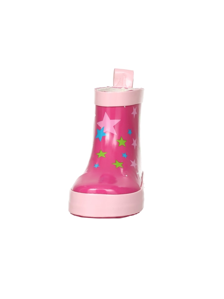 Playshoes Gummistiefel Halbschaft Sterne in Pink günstig kaufen