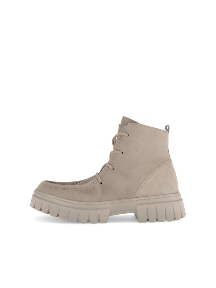 Gabor Comfort Schnürstiefeletten in beige günstig kaufen