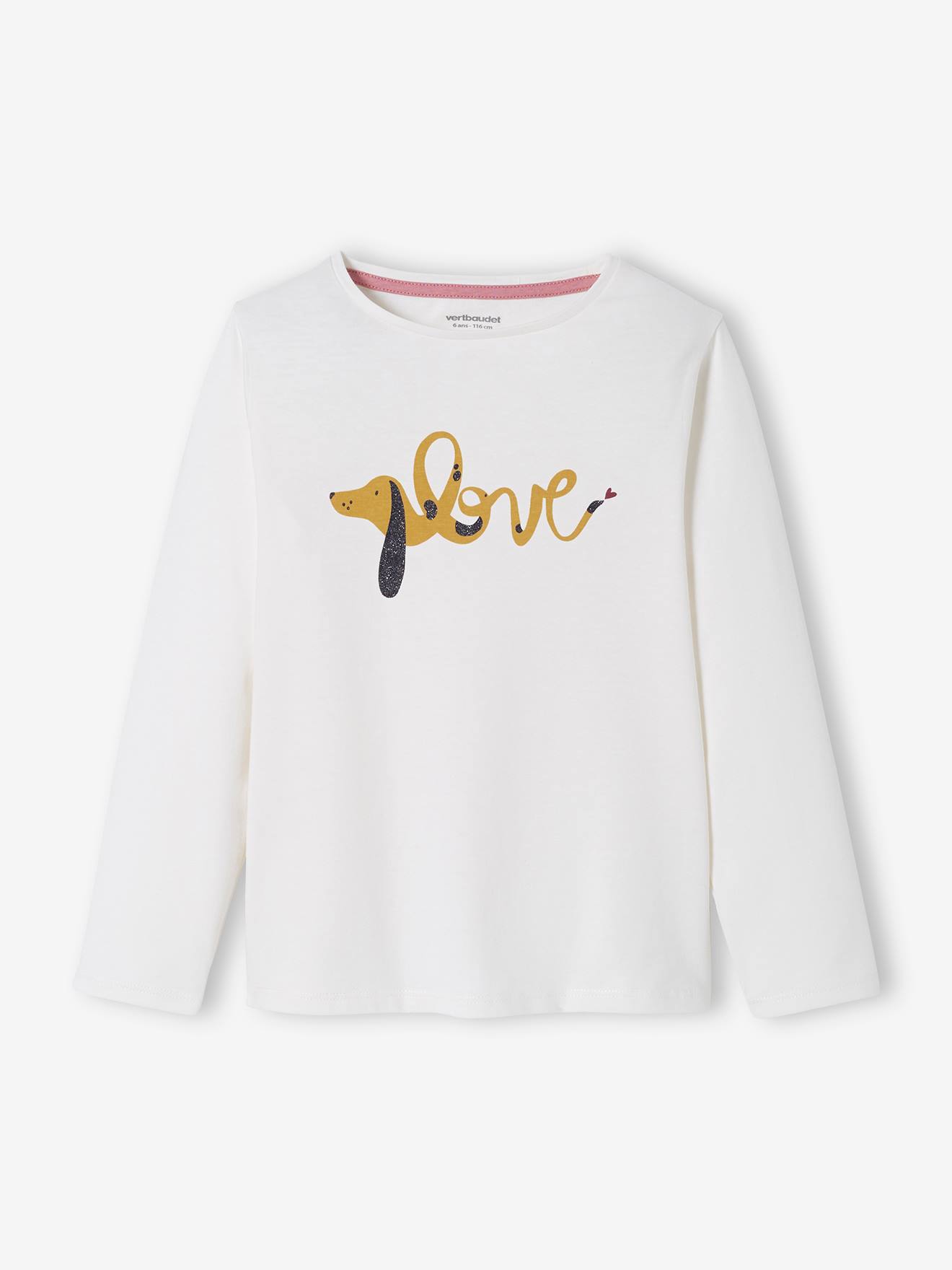 Lot de 3 t-shirts Basics fille manches longues lot blanc
