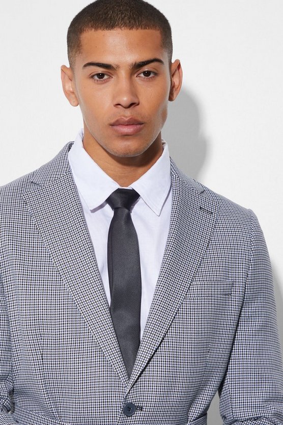 Einreihiger Slim-Fit Blazer mit Gürtel