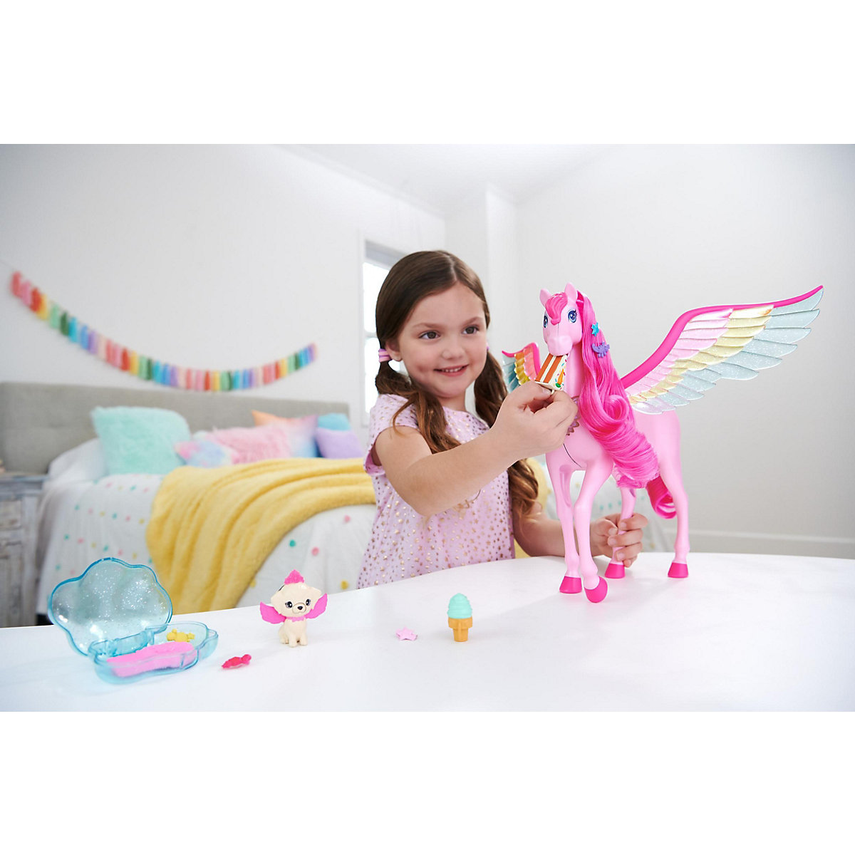 Barbie Verborgener Zauber Einhorn Pegasus