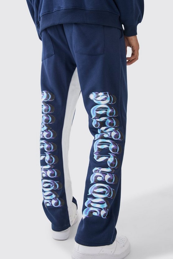 Oversize Trainingsanzug mit Chrom Print