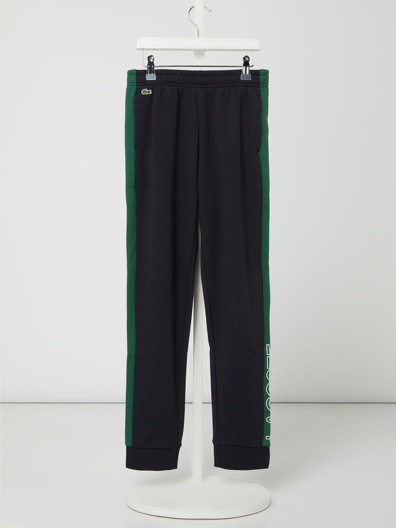 Sweatpants mit Kontraststreifen in marineblau