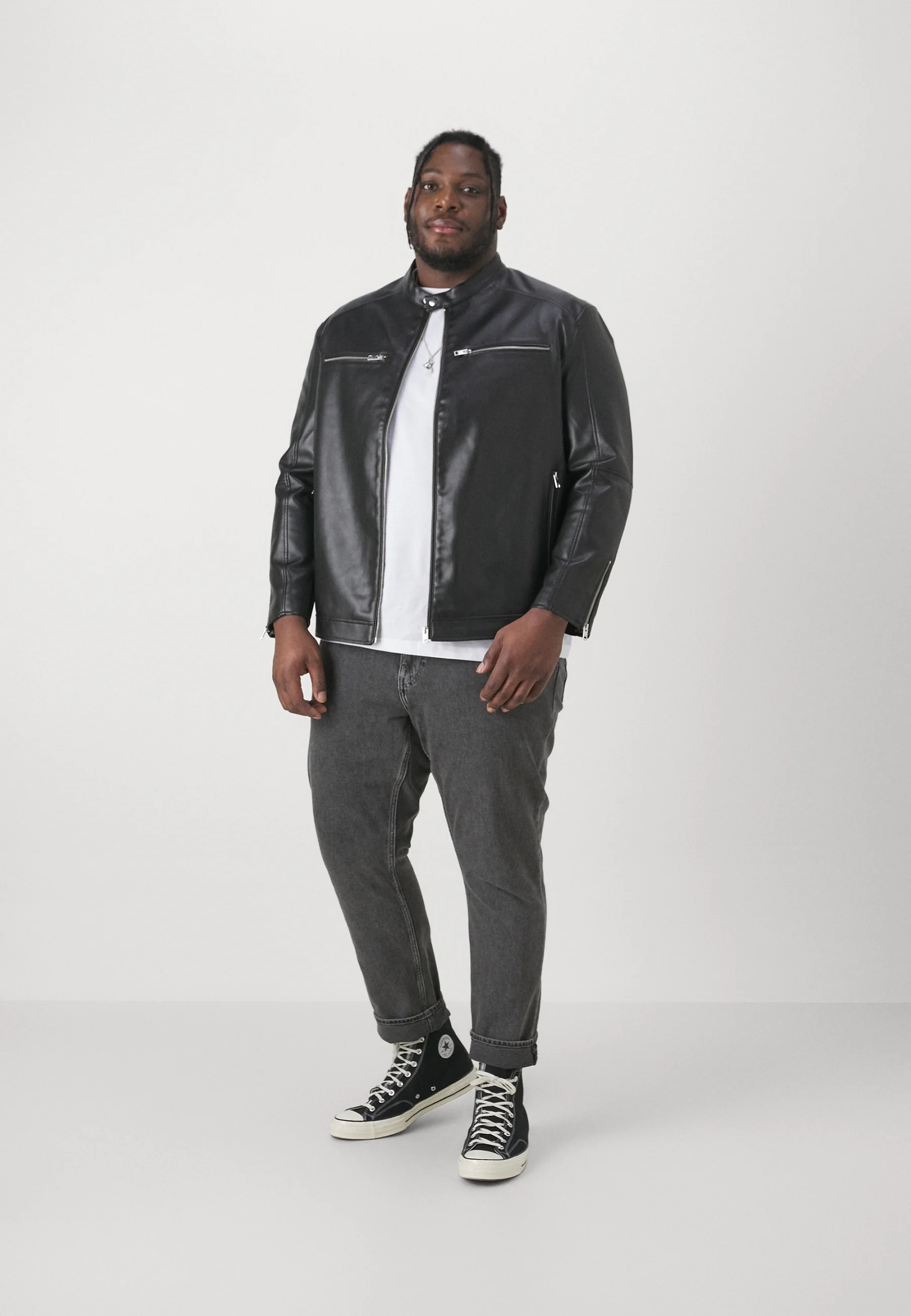 Jack & Jones JCOGRAIN JACKET - Chaqueta de piel sintética