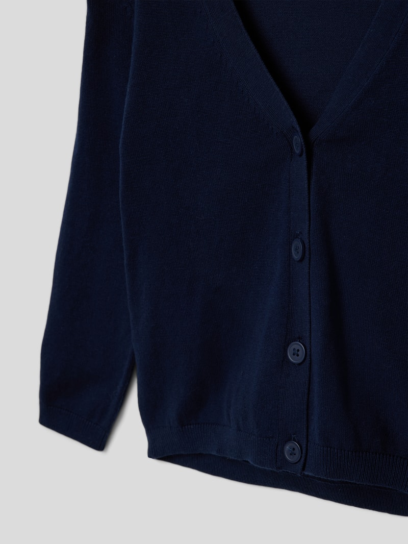 Cardigan mit Knopfleiste Modell 'nicky' in marineblau