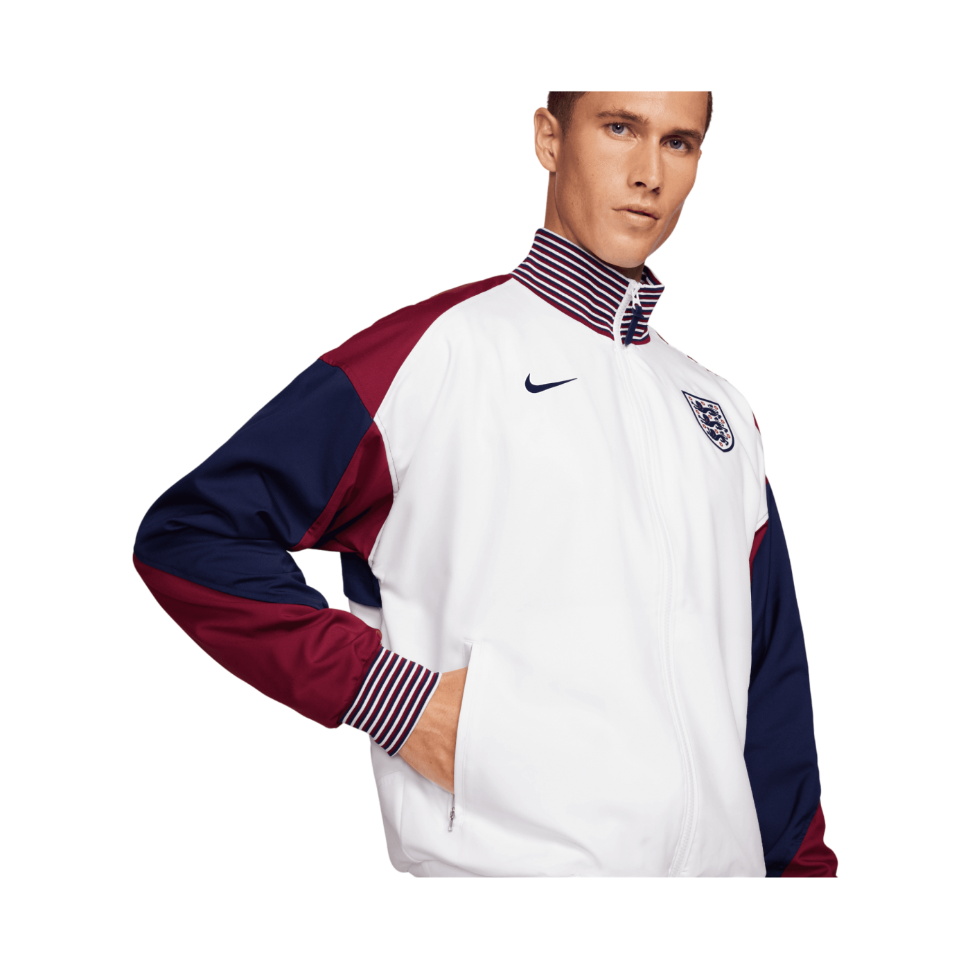 Nike England Anthem Jacke EM 2024 Weiss F100