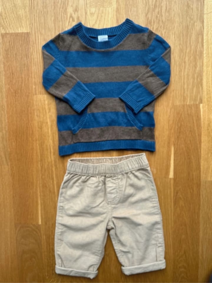 carter's 2tlg. Outfit in Dunkelblau/ Braun günstig kaufen 68
