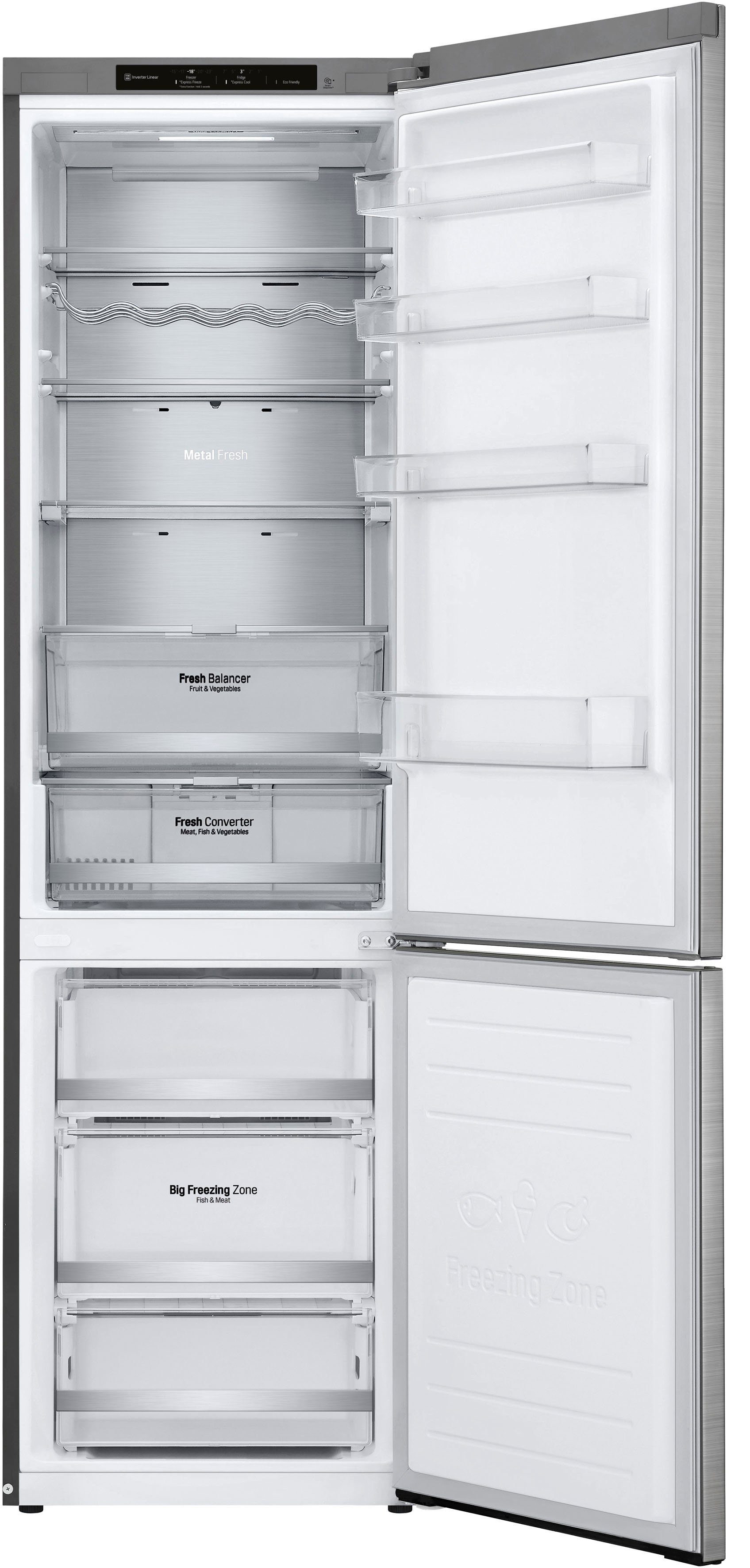LG Kühl-/Gefrierkombination GBB92STBAP, 203 cm hoch, 59,5 cm breit
