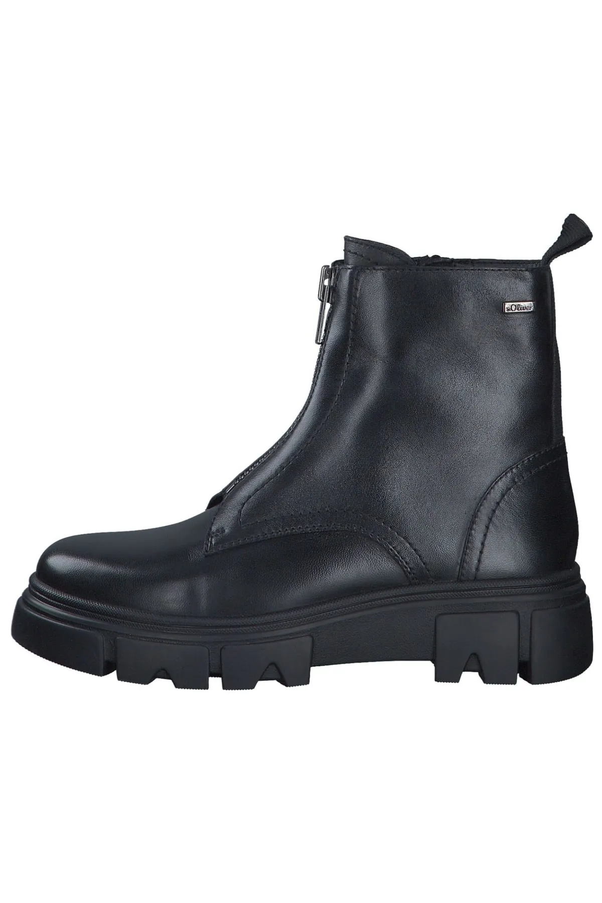 s.Oliver  Stiefelette - Schwarz - Flacher Absatz