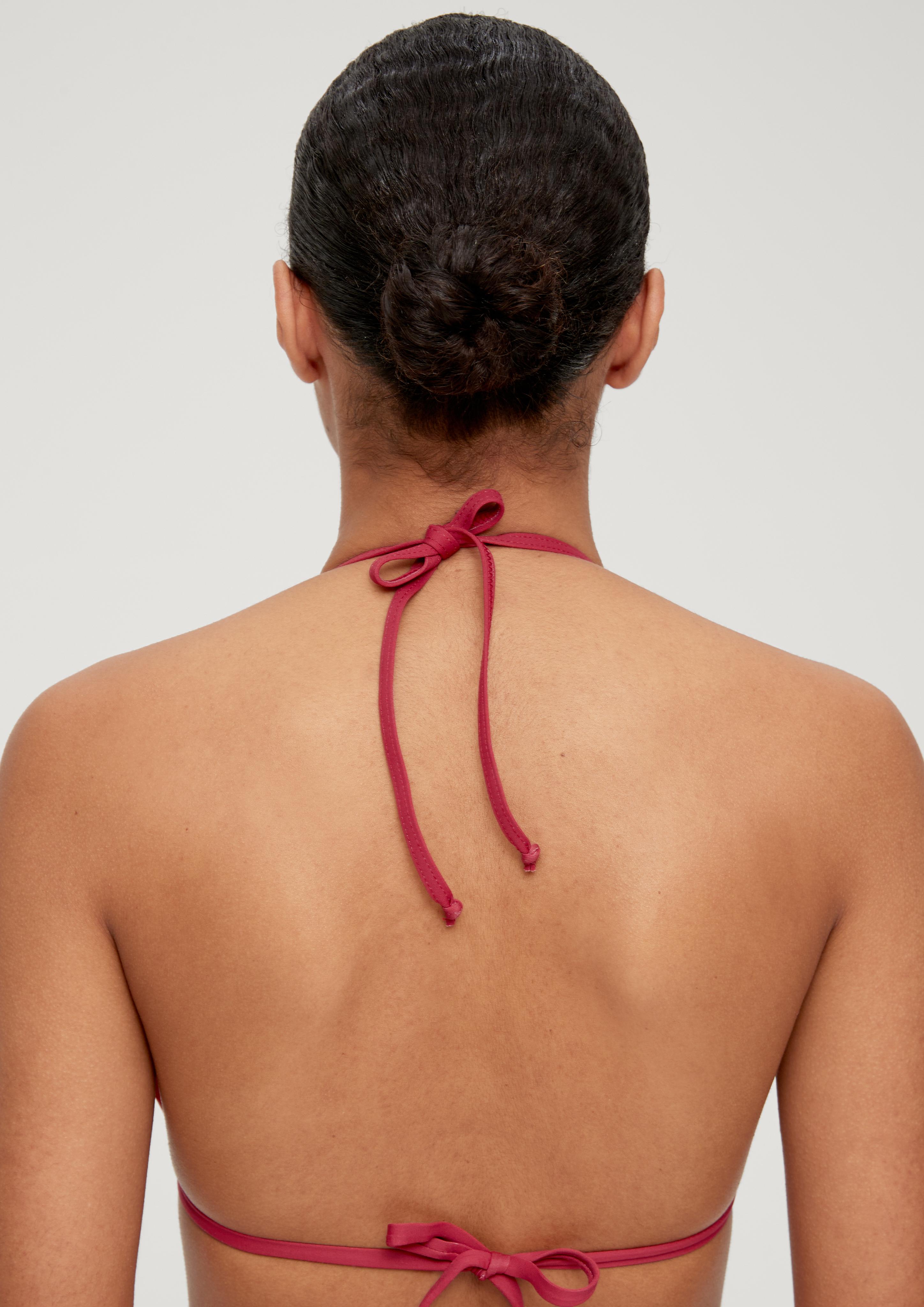 Triangel-Bikini-Top mit Lochstickerei  EME-6008695-3400