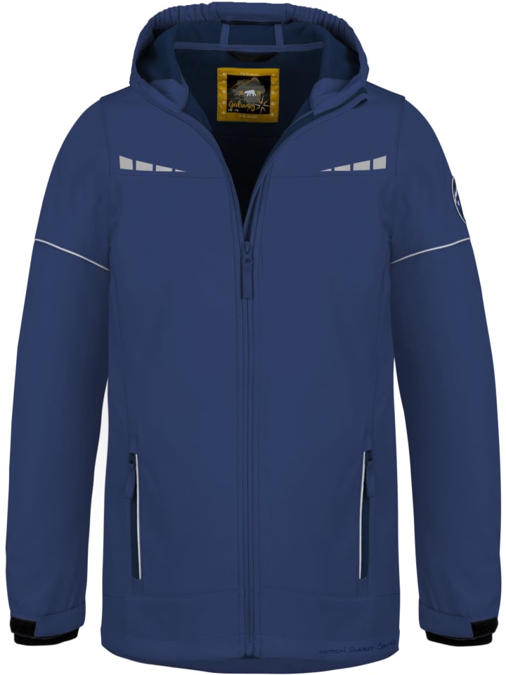 Normani Outdoor Sports Kinder Softshelljacke Galway in Blau günstig kaufen