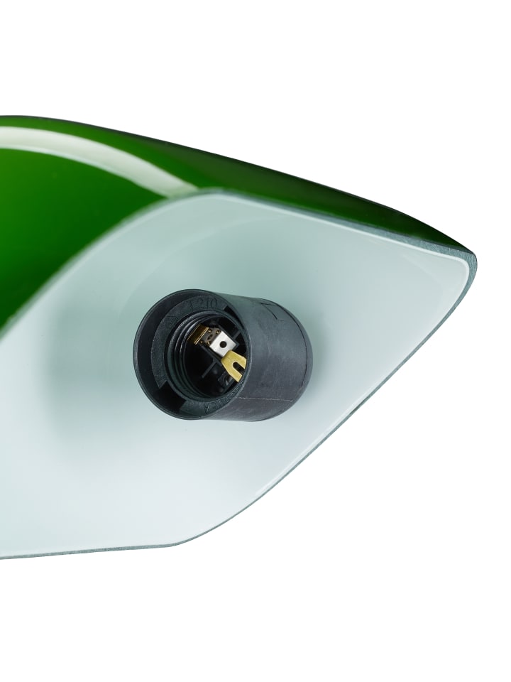 relaxdays Bankerlampe in Grün/ Braun - (B)26 x (H)42 x (T)25 cm günstig kaufen onesize